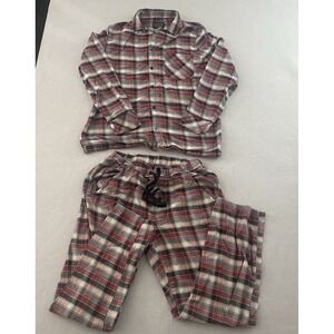 Pendleton Pajama Set Mens Small Multicolor Plaid Cotton Flannel Lounge PJ Set